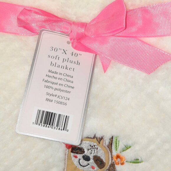 Zak & Zoey Sloth Takin' It Slow Waffle Lovey Security Baby Blanket 30" X 40" - Picture 5 of 6